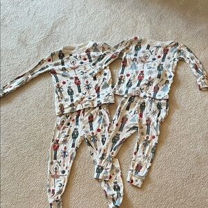 Matching 2T and 12 month Kids Nutcracker Print Pajamas